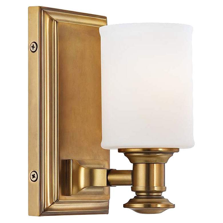 Image 1 Harbour Point 8" High Liberty Gold Wall Sconce