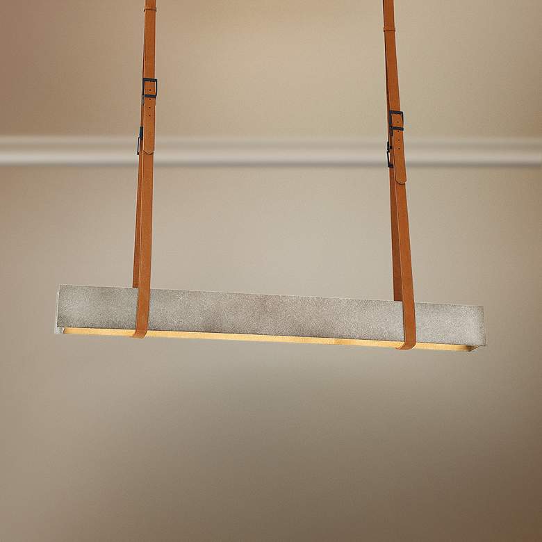 Image 1 Harbourview 41 1/2"W Silver LED Kitchen Island Light Pendant