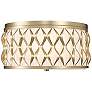 2_Harden 16 1/4" Wide Modern Gold Drum Ceiling Light