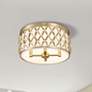 1_Harden 16 1/4" Wide Modern Gold Drum Ceiling Light