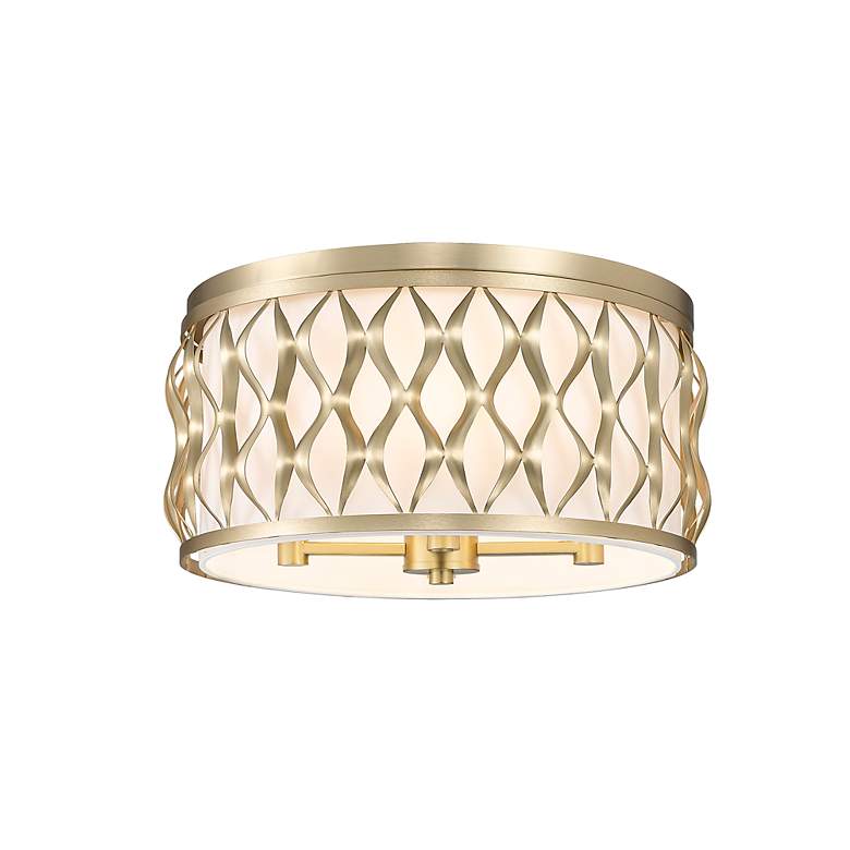 Image 5 Harden 16 1/4" Wide Modern Gold Drum Ceiling Light more views