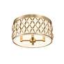 6_Harden 16 1/4" Wide Modern Gold Drum Ceiling Light more views