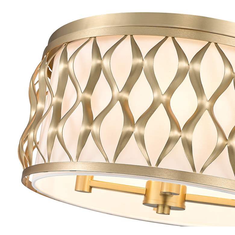 Image 7 Harden 16 1/4" Wide Modern Gold Drum Ceiling Light more views