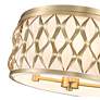 7_Harden 16 1/4" Wide Modern Gold Drum Ceiling Light more views