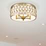 1_Harden 20 1/4" Wide Modern Gold Drum Ceiling Light