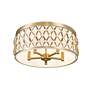 6_Harden 20 1/4" Wide Modern Gold Drum Ceiling Light more views