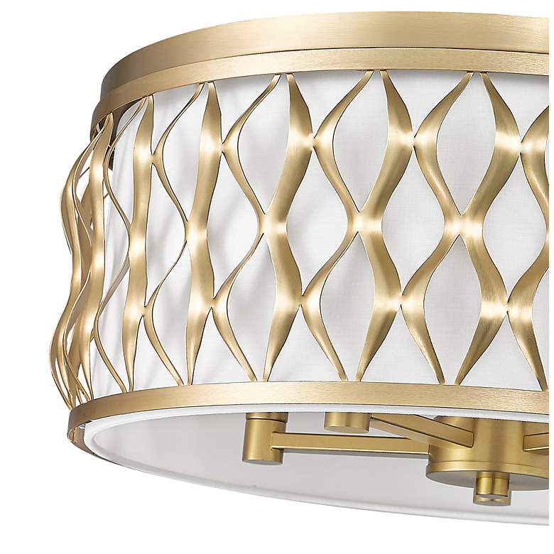 Image 7 Harden 20 1/4" Wide Modern Gold Drum Ceiling Light more views