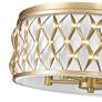7_Harden 20 1/4" Wide Modern Gold Drum Ceiling Light more views