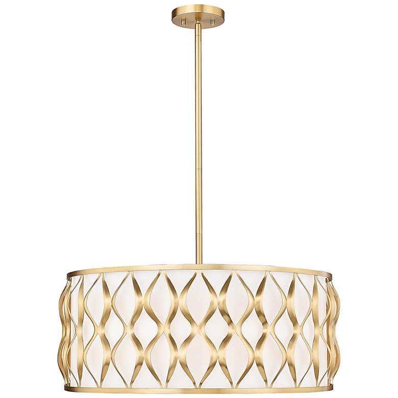 Image 2 Harden 26 1/4" Wide Modern Gold Drum Pendant Light