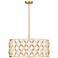 Harden 26 1/4" Wide Modern Gold Drum Pendant Light