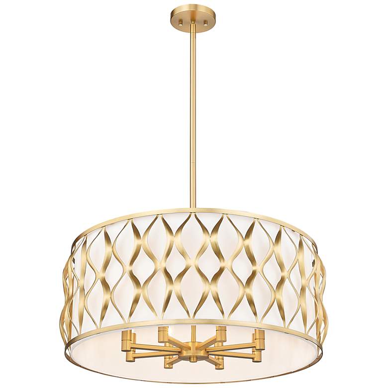 Image 6 Harden 26 1/4" Wide Modern Gold Drum Pendant Light more views