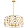 6_Harden 26 1/4" Wide Modern Gold Drum Pendant Light more views