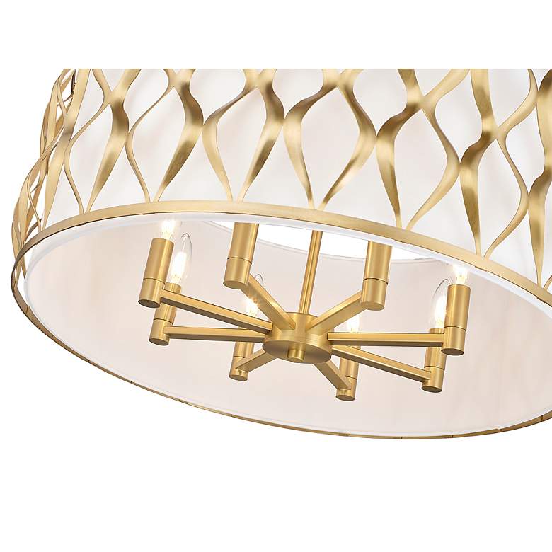 Image 7 Harden 26 1/4" Wide Modern Gold Drum Pendant Light more views
