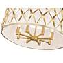 7_Harden 26 1/4" Wide Modern Gold Drum Pendant Light more views