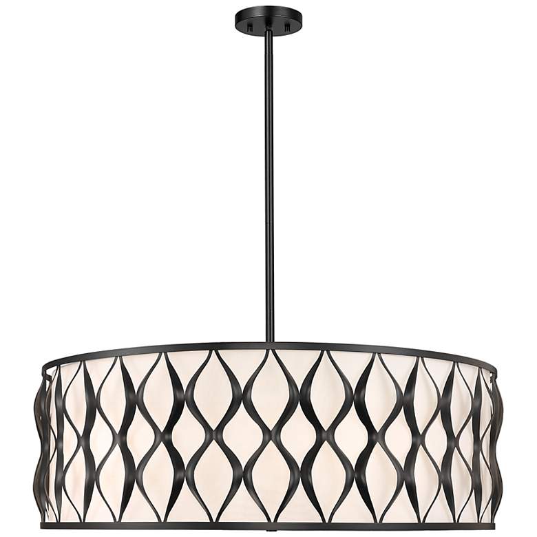Image 1 Harden by Z-Lite Matte Black 10 Light Pendant