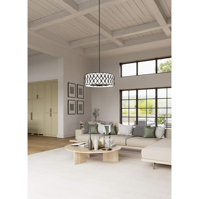 Image 3 Harden by Z-Lite Matte Black 10 Light Pendant more views