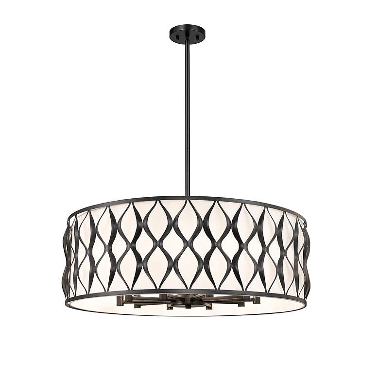Image 5 Harden by Z-Lite Matte Black 10 Light Pendant more views