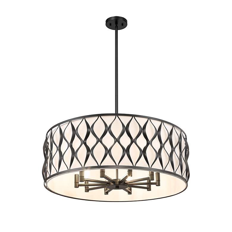 Image 6 Harden by Z-Lite Matte Black 10 Light Pendant more views
