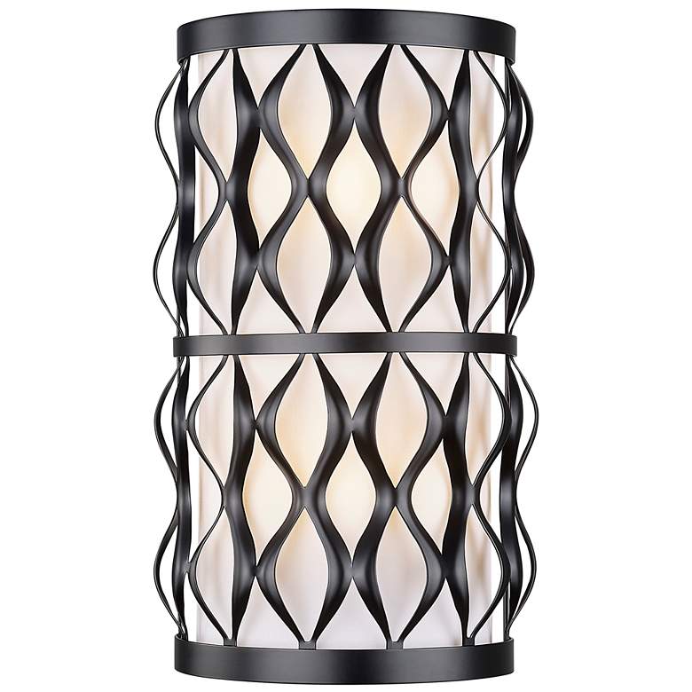 Image 1 Harden by Z-Lite Matte Black 2 Light Wall Sconce