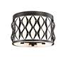 4_Harden by Z-Lite Matte Black 3 Light Flush mount more views