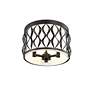 5_Harden by Z-Lite Matte Black 3 Light Flush mount more views
