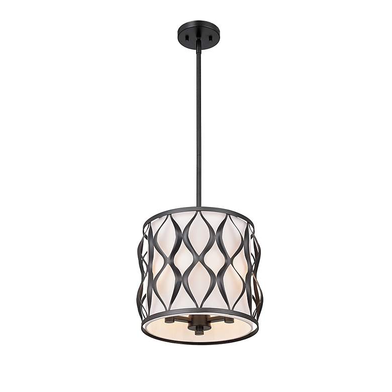 Image 5 Harden by Z-Lite Matte Black 3 Light Pendant more views