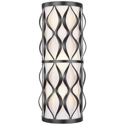 Harden by Z-Lite Matte Black 3 Light Wall Sconce