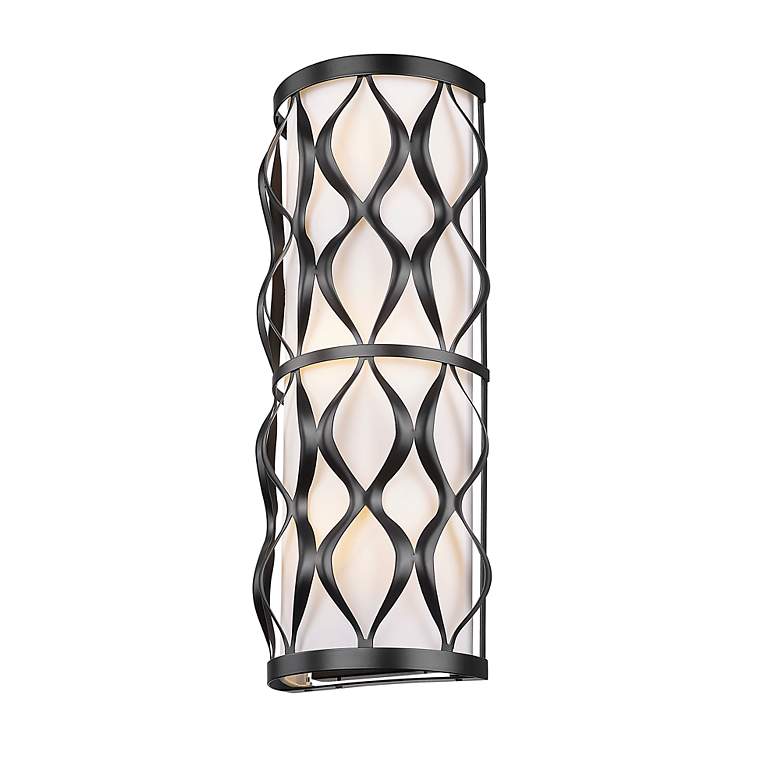 Image 5 Harden by Z-Lite Matte Black 3 Light Wall Sconce more views