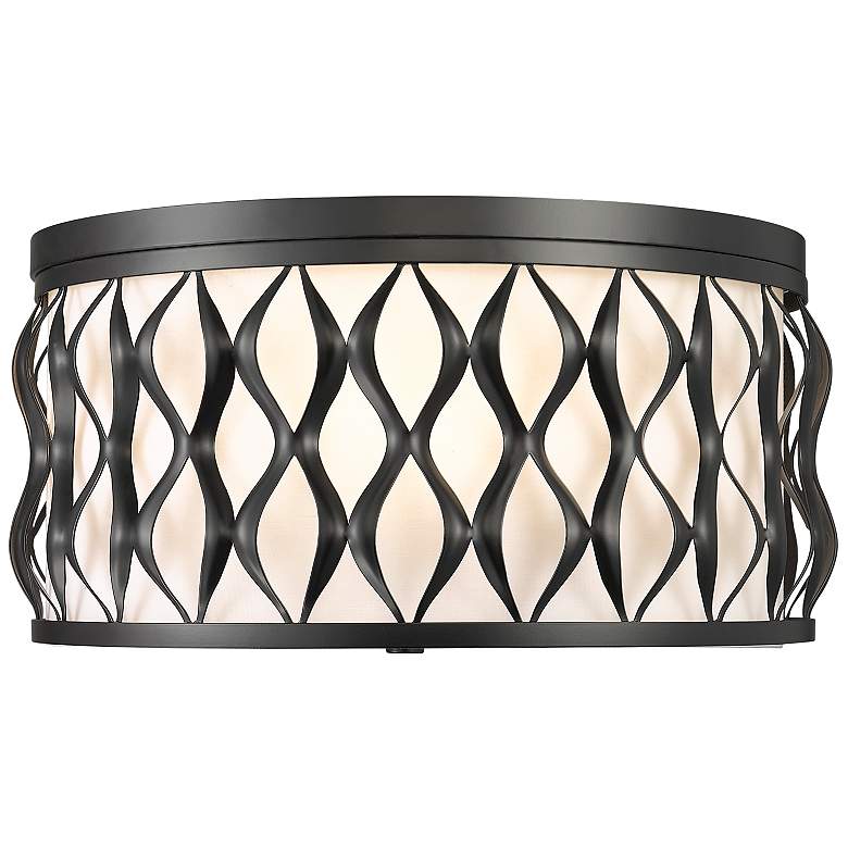 Image 2 Harden by Z-Lite Matte Black 4 Light Flush mount