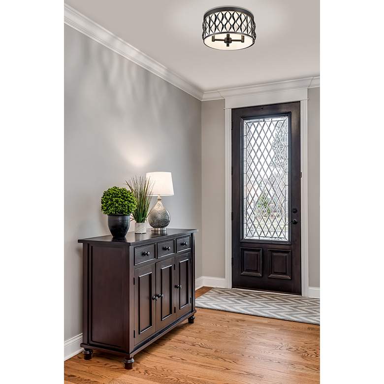 Image 4 Harden by Z-Lite Matte Black 4 Light Flush mount more views