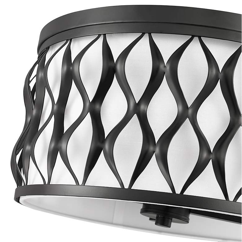 Image 7 Harden by Z-Lite Matte Black 4 Light Flush mount more views