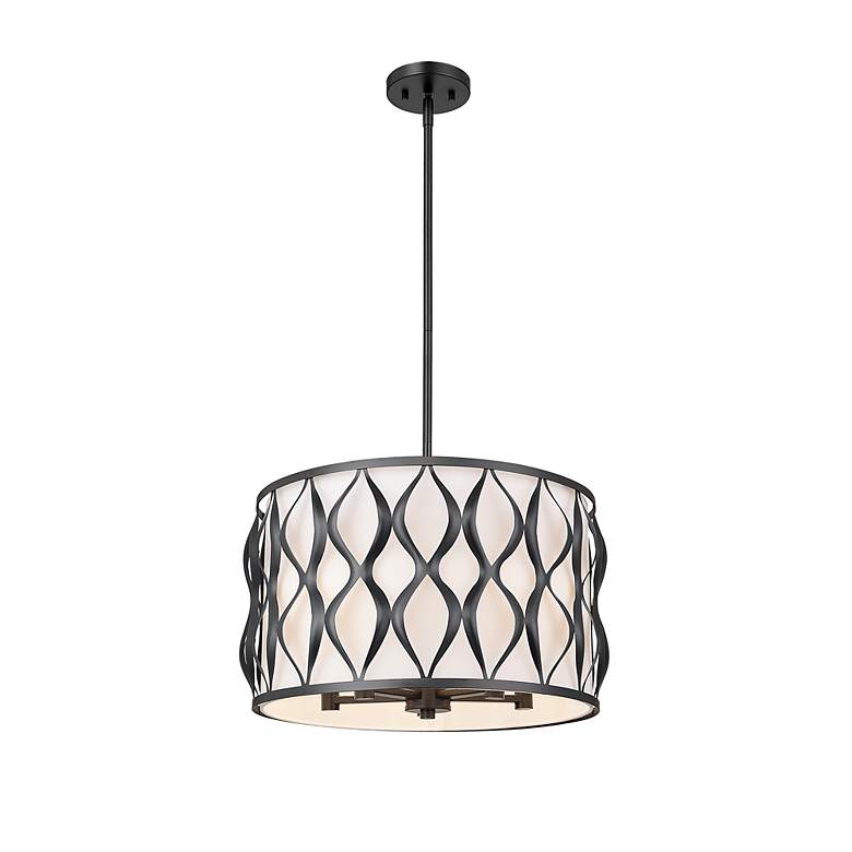 Image 5 Harden by Z-Lite Matte Black 5 Light Pendant more views