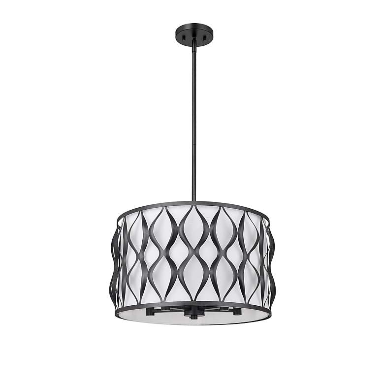 Image 7 Harden by Z-Lite Matte Black 5 Light Pendant more views