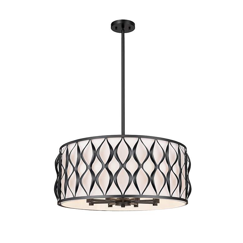 Image 5 Harden by Z-Lite Matte Black 8 Light Pendant more views