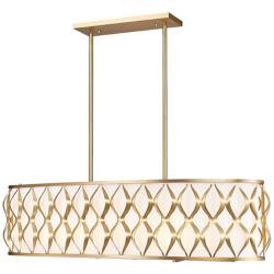 Harden by Z-Lite Modern Gold 10 Light Linear Chandelier