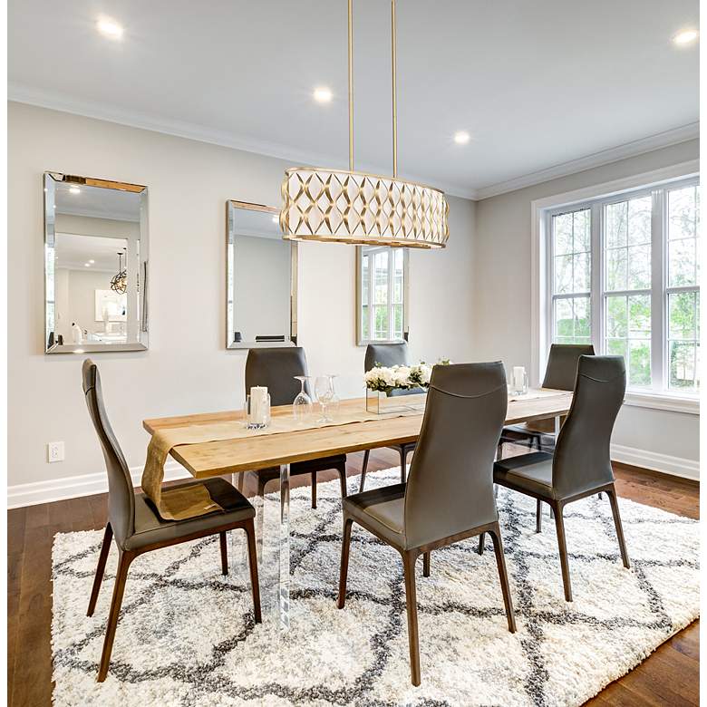 Image 3 Harden by Z-Lite Modern Gold 10 Light Linear Chandelier more views