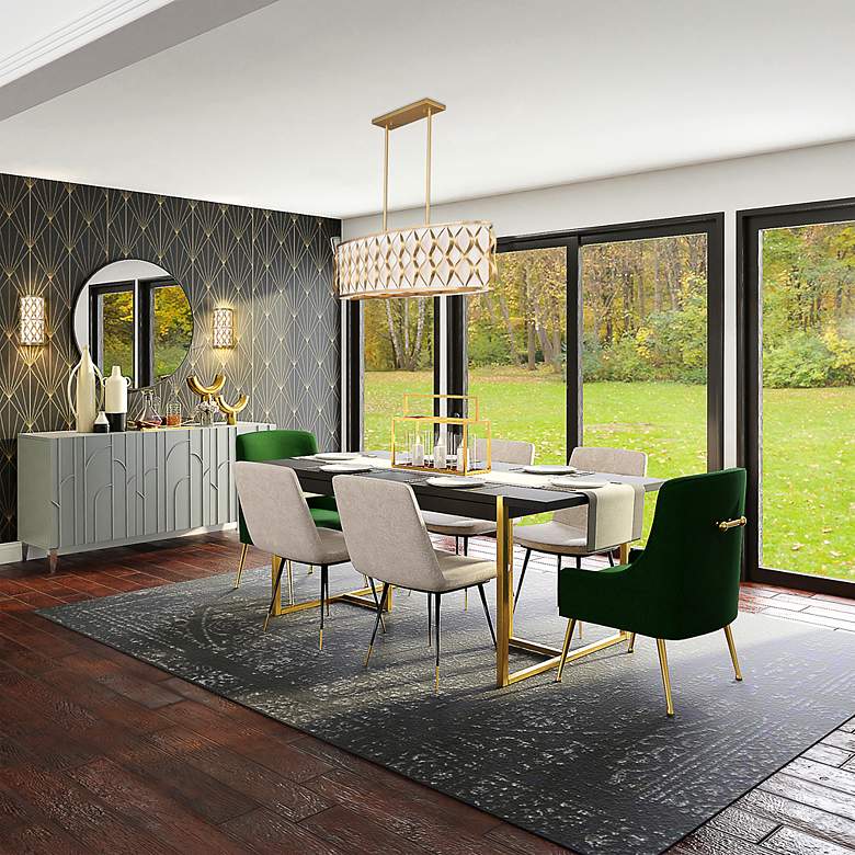 Image 4 Harden by Z-Lite Modern Gold 10 Light Linear Chandelier more views