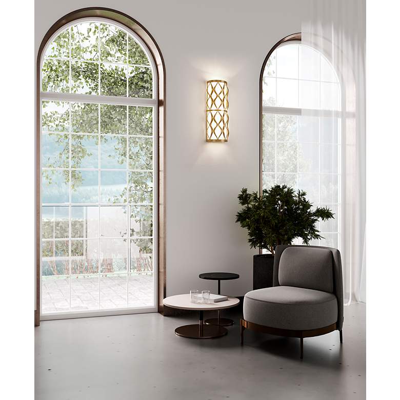 Image 3 Harden by Z-Lite Modern Gold 3 Light Wall Sconce more views