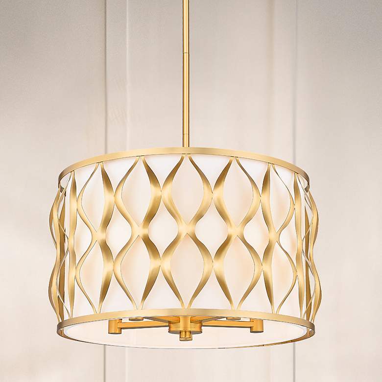 Image 1 Harden by Z-Lite Modern Gold 5 Light Pendant