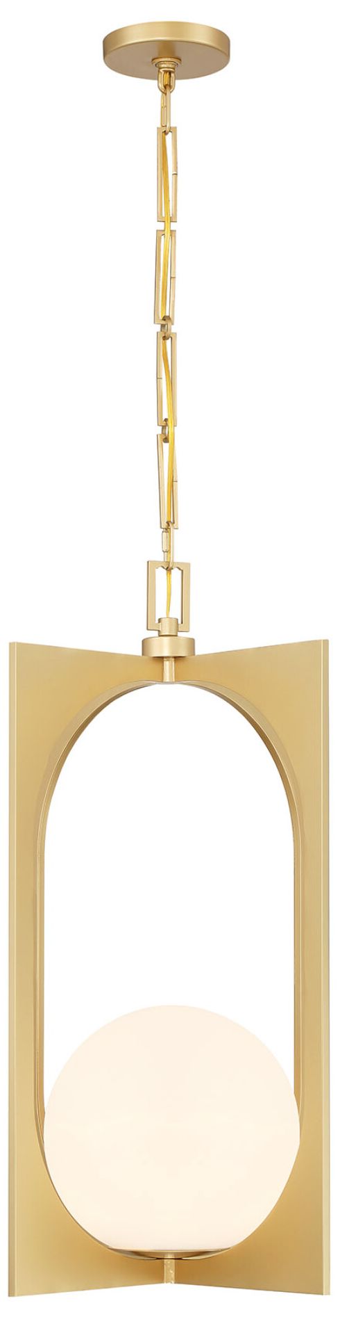 Harding 1-Light Pendant in Spun Gold