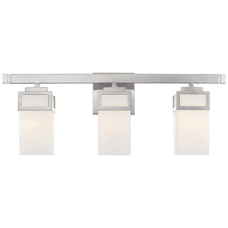 Image 3 Harding 23 3/4" Wide Brushed Nickel 3-Light Bath Light