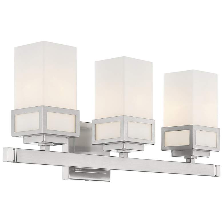 Image 5 Harding 23 3/4" Wide Brushed Nickel 3-Light Bath Light more views