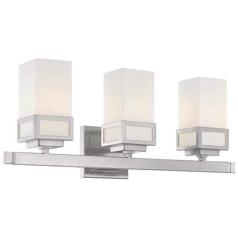 Image 6 Harding 23 3/4" Wide Brushed Nickel 3-Light Bath Light more views