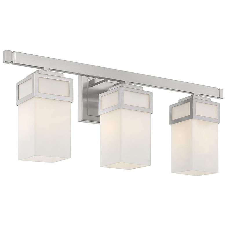 Image 7 Harding 23 3/4" Wide Brushed Nickel 3-Light Bath Light more views