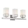 Harding 23 3/4" Wide Brushed Nickel 3-Light Bath Light in scene