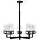 Harding 25" Wide Bronze 5-Light Chandelier