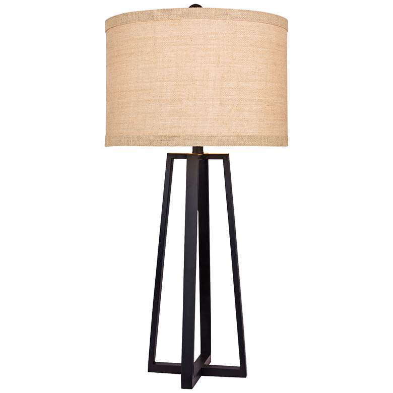 Image 1 Hardtner 33 inch Black Open Base Modern Metal Table Lamp