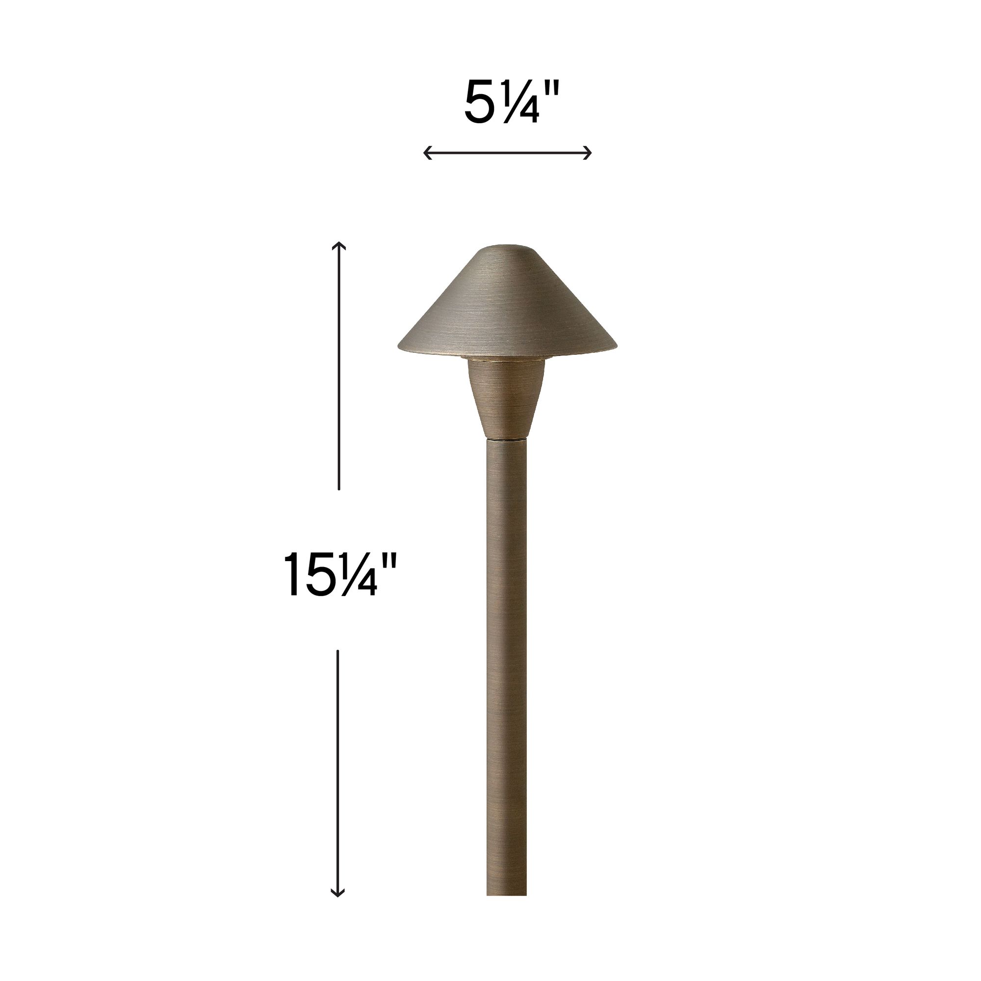 Image 5 Hardy Island 15 1/4"H Matte Bronze Classic LED Path Light more views