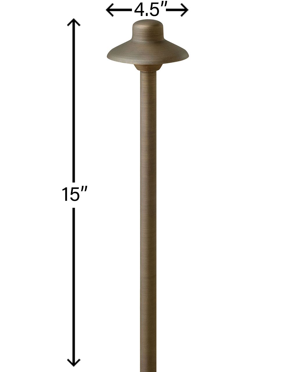 Image 6 Hardy Island 15" High Matte Bronze Standard LED Path Light more views