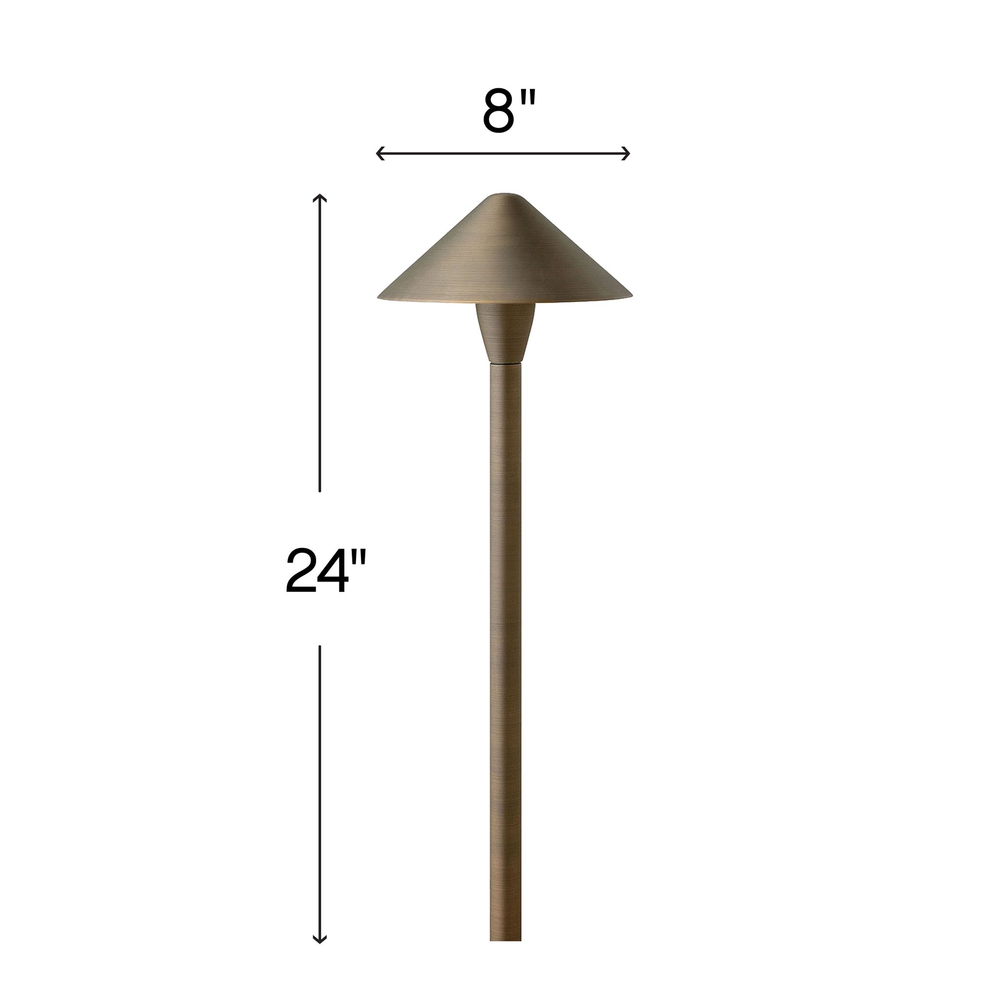 Image 7 Hardy Island 24" High Matte Bronze Classic LED Path Light more views